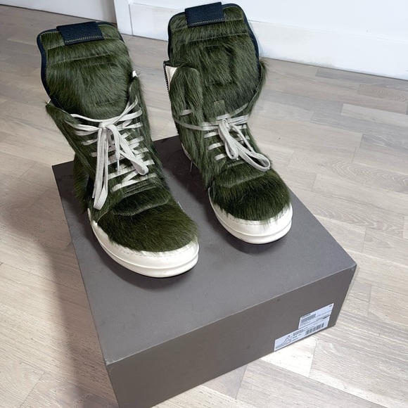 Rick Owen Gethsemane Green Pony Hair 